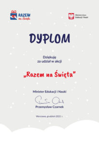 Dyplom Razem na święta