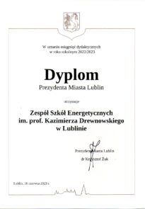 Dyplom RPD ZSEN